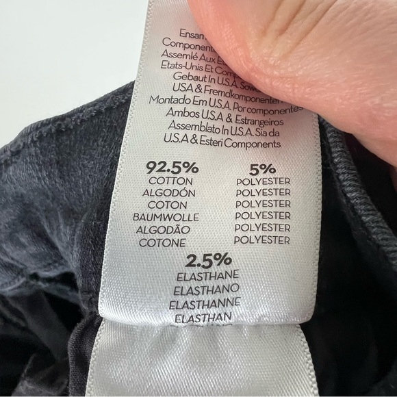 Mother Jeans High Waisted Rider Ankle Denim Jeans in Not Guilty Black Size 30 - Picture 10 of 10